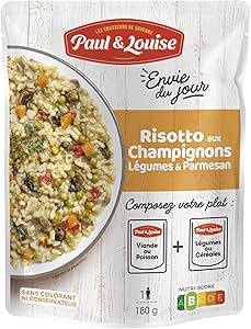 Paul & Louise risotto aux champignons et parmesan avis